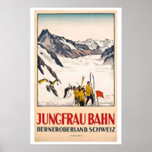 Jungfraubahn Berner Oberland Schweiz Vintage