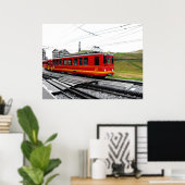 Jungfraubahn in der Schweiz Poster (Heimbüro)