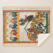 Jungfrauen und Tjostieren Sherpadecke (Vorderseite (Horizontal))