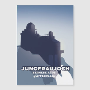 Jungfraujoch, Jungfraujoch Berner Alpen Magnetkarte