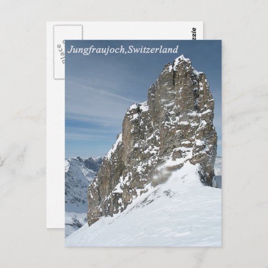 Jungfraujoch, Schweiz Postkarte (Vorne/Hinten)