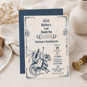 Jungfraus letzter Ritter geht Medieval Bachelorett Einladung