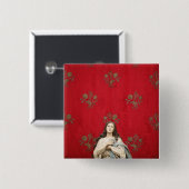 Jungfraustatue in einer Spaccanapoli Kirche, Button (Vorne & Hinten)