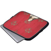 Jungfraustatue in einer Spaccanapoli Kirche, Laptopschutzhülle (Vorne Knopf)