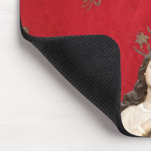 Jungfraustatue in einer Spaccanapoli Kirche, Mousepad (Ecke)