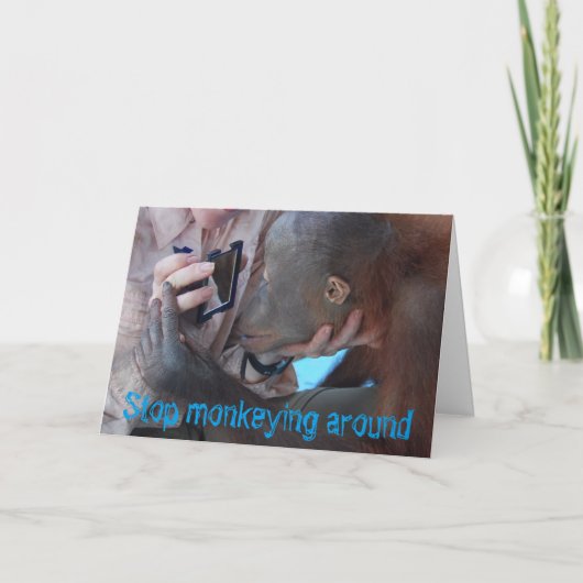 Junggeburt des Affen Karte (Vorderseite)