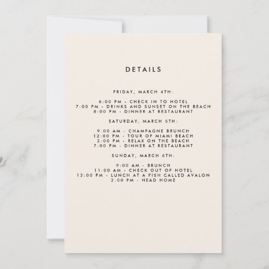 JUNGGESELINNEN-ABSCHIED 1 EINLADUNG (Rückseite)