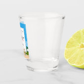 Junggeselinnen-Abschied am Strand Schnapsglas (Rechts)