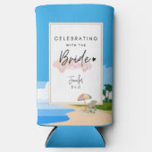 Junggeselinnen-Abschied am Strand Selters Dosenkühler (Vorderseite)