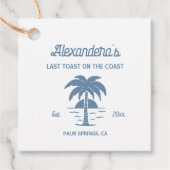 Junggeselinnen-Abschied an der Küste Geschenkanhänger (Vorderseite)