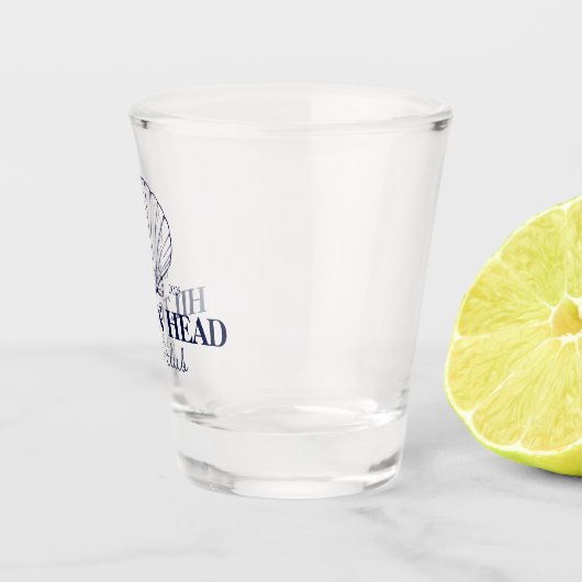 Junggeselinnen-Abschied an der Küste Seashell Shot Schnapsglas (Rechts)