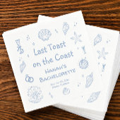 Junggeselinnen-Abschied an der Küste Serviette