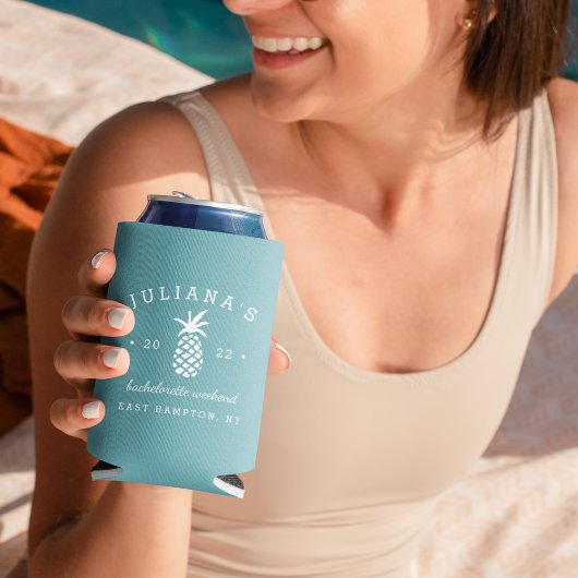 Junggeselinnen-Abschied Ananas | PERSONALISIERT Dosenkühler