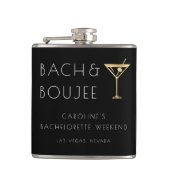 Junggeselinnen-Abschied Bach und Boujee Flachmann (Vorderseite)