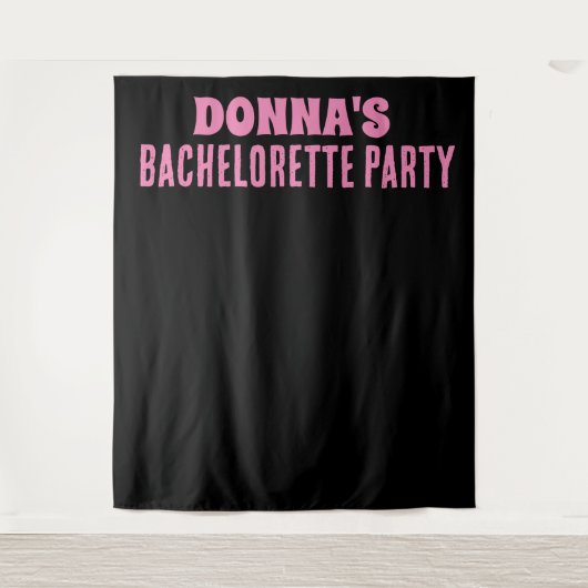 JUNGGESELINNEN-ABSCHIED-BACKDROP-KUSTOM-TAPESTRIE WANDTEPPICH (Vorderseite)