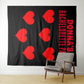 JUNGGESELINNEN-ABSCHIED-BACKDROP-KUSTOM-TAPESTRIE WANDTEPPICH (Beispiel (Horizontal))