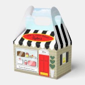 Junggeselinnen-Abschied Bakery Favor Box Geschenkschachtel (Rückseite)