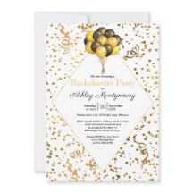 Junggeselinnen-Abschied Balloon Gold Confetti Stre