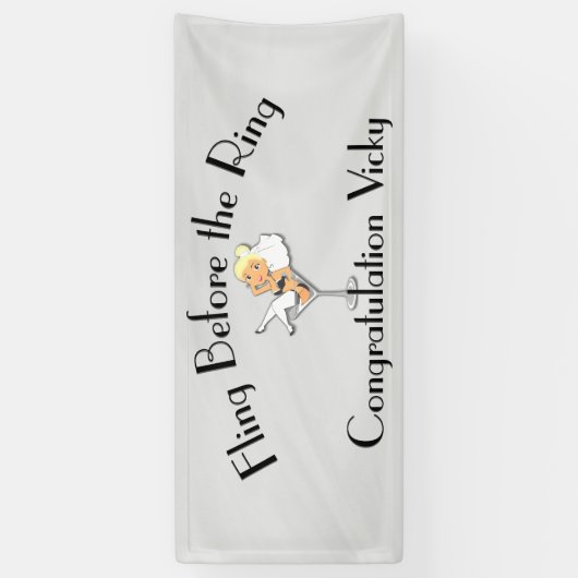 Junggeselinnen-Abschied Banner (Vertikal)