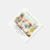Junggeselinnen-Abschied "Beach Tropical Themed Coc Serviette (Ecke)