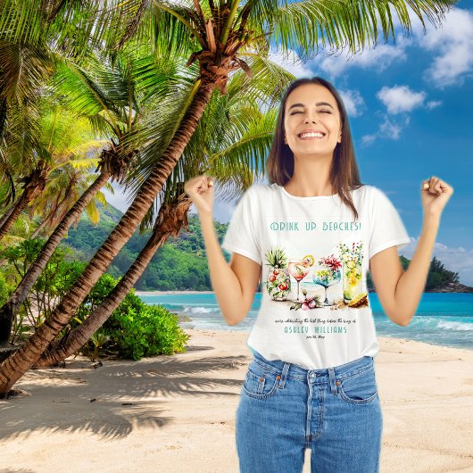 Junggeselinnen-Abschied "Beach Tropical Themed Coc Tri-Blend Shirt