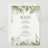 Junggeselinnen-Abschied Beach Weekend Ausflug Einladung (Rückseite)