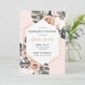 Junggeselinnen-Abschied Beach Weekend Parco Civico Einladung (Stehend Vorderseite)