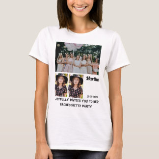 Junggeselinnen-Abschied benutzerdefiniert 3 FotoCo T-Shirt