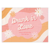 Junggeselinnen-Abschied bevorzugt Retro Pink und O Tischdecke (Vorderseite (Horizontal))