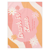 Junggeselinnen-Abschied bevorzugt Retro Pink und O Tischdecke (Vorderseite)