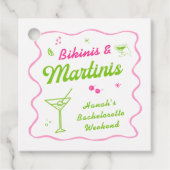 Junggeselinnen-Abschied Bikinis und Martins Geschenkanhänger (Vorderseite)