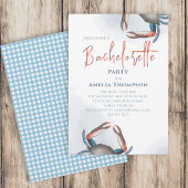 Junggeselinnen-Abschied Blue Crab Coastal Einladung