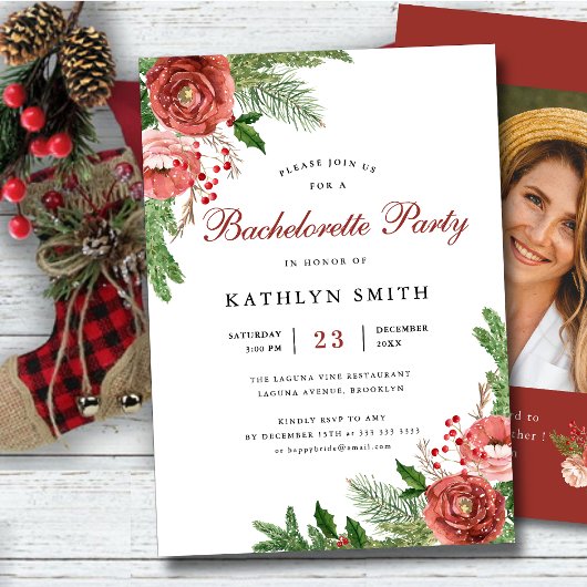 Junggeselinnen-Abschied Blush Pink Einladung