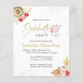 Junggeselinnen-Abschied Boho Cocktail Budget Einla (Vorderseite)