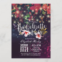 Junggeselinnen-Abschied Brautparty Burgundy Floral