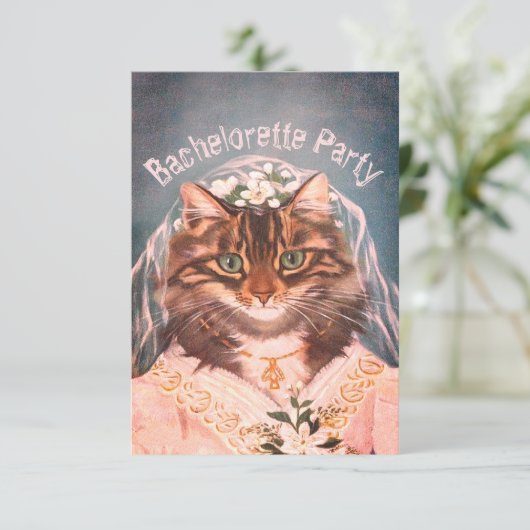 Junggeselinnen-Abschied, Brautparty ... Einladung (Stehend Vorderseite)