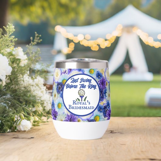 Junggeselinnen-Abschied Brautparty Golf Blue Flora (Hochzeit (gedreht))