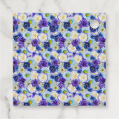 Junggeselinnen-Abschied Brautparty Golf Blue Flora Geschenkanhänger (Rückseite)