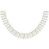 Junggeselinnen-Abschied Brautparty Golf Gold & Whi Wimpelkette (Alle)