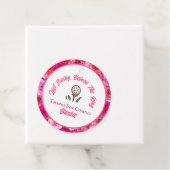 Junggeselinnen-Abschied Brautparty Golf Pink Blüte Geschenkanhänger (Beispiel)