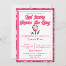 Junggeselinnen-Abschied Brautparty Golf Rosa Rose