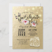 Junggeselinnen-Abschied Brautparty Mason Jar Light Einladung (Vorderseite)