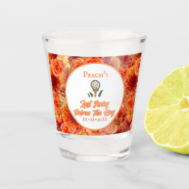 Junggeselinnen-Abschied, Brautparty Peach Orange Schnapsglas