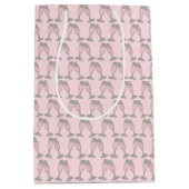 Junggeselinnen-Abschied Brautparty Rosa Champagner Mittlere Geschenktüte (Vorderseite)