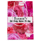 Junggeselinnen-Abschied Brautparty Rosa Personalis Mittlere Geschenktüte (Vorderseite)