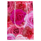 Junggeselinnen-Abschied Brautparty Rosa Personalis Mittlere Geschenktüte (Rückseite)