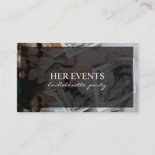 Junggeselinnen-Abschied Brautparty Visitenkarte (Vorderseite)