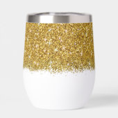 Junggeselinnen-Abschied Bride Gold Glitzer Wine Tu (Rückseite)