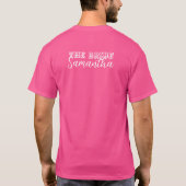 Junggeselinnen-Abschied Bride - Rosa T-Shirt (Rückseite)