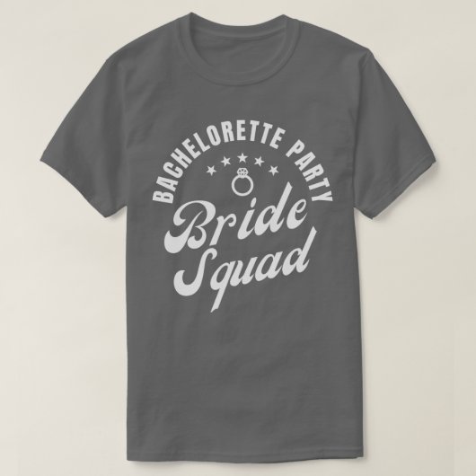 Junggeselinnen-Abschied Bride Squad T-Shirt (Design vorne)